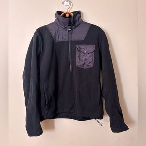 Barbour Fleece Pullover half zip woman’s size medium/large navy blue